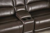 Gasparus Dark Brown Power Sectional from Furniture of America - Luna Furniture