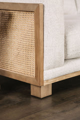 Arendal Beige/Natural Sectional from Furniture of America - Luna Furniture