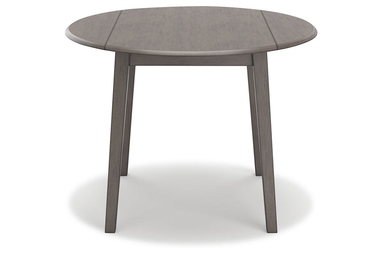 Shullden Gray Dining Table and 4 Chairs -  Ashley - Luna Furniture