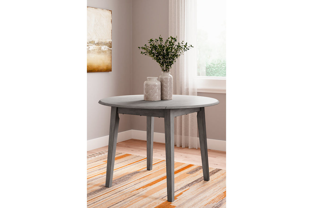 Shullden Gray Dining Table and 4 Chairs -  Ashley - Luna Furniture