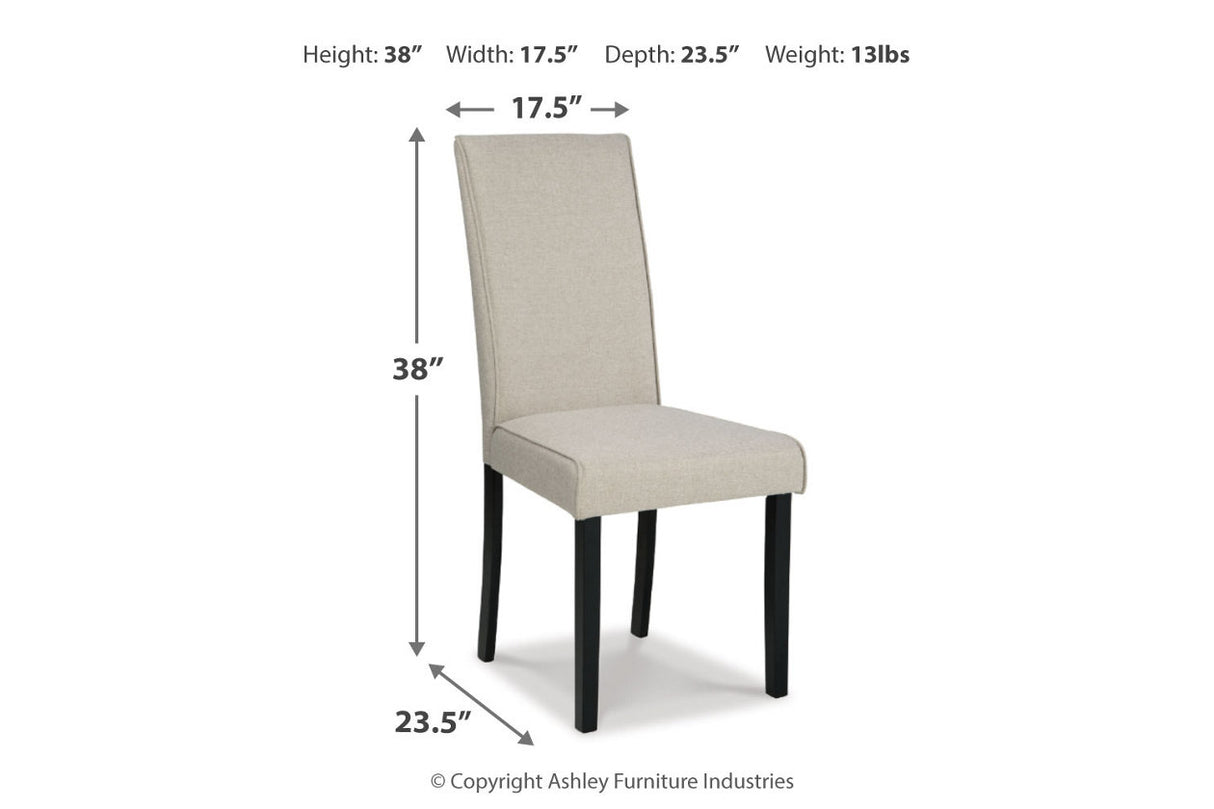 Kimonte Multi Dining Table and 4 Chairs -  Ashley - Luna Furniture