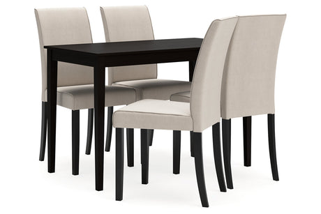 Kimonte Multi Dining Table and 4 Chairs -  Ashley - Luna Furniture