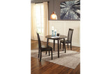 Hammis Dark Brown Dining Table with 2 Chairs from Ashley - Luna Furniture