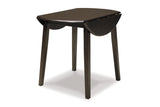 Hammis Dark Brown Dining Table with 2 Chairs from Ashley - Luna Furniture