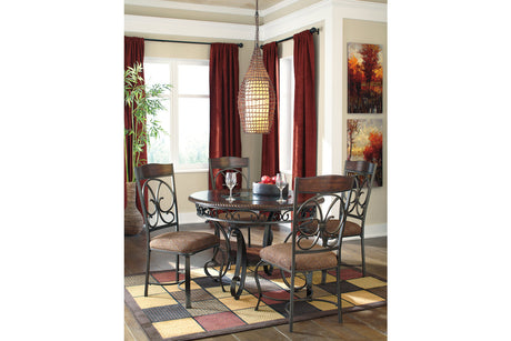 Glambrey Brown Dining Table with 4 Chairs from Ashley - Luna Furniture