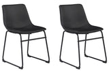 Centiar Black Dining Table and 2 Chairs -  Ashley - Luna Furniture