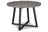 Centiar Black Dining Table and 4 Chairs -  Ashley - Luna Furniture