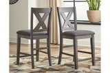 Caitbrook Gray Counter Height Dining Table and 4 Barstools -  Ashley - Luna Furniture