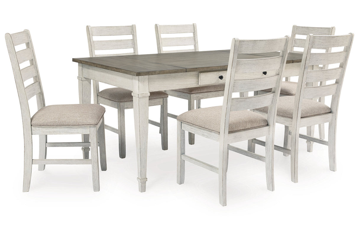 Skempton Two-tone Dining Table and 6 Chairs -  Ashley - Luna Furniture