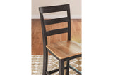 Gesthaven Natural/Brown Counter Height Dining Table and 2 Barstools -  Ashley - Luna Furniture