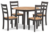 Gesthaven  Dining Table and 4 Chairs -  Ashley - Luna Furniture