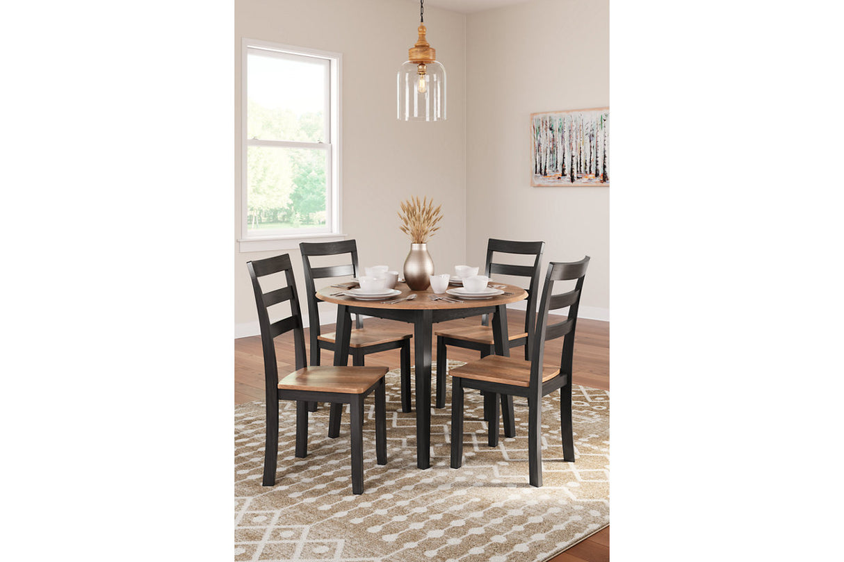 Gesthaven  Dining Table and 4 Chairs -  Ashley - Luna Furniture