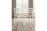 Gesthaven Natural/White Counter Height Dining Table and 2 Barstools -  Ashley - Luna Furniture