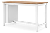 Gesthaven Natural/White Counter Height Dining Table and 2 Barstools -  Ashley - Luna Furniture