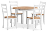 Gesthaven  Dining Table and 4 Chairs -  Ashley - Luna Furniture