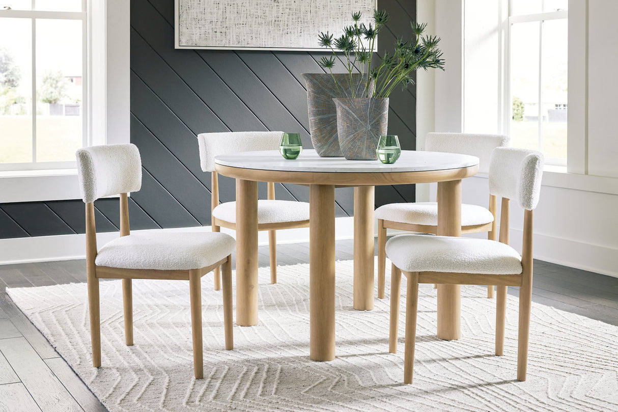 Sawdyn  Dining Table and 4 Chairs -  Ashley - Luna Furniture