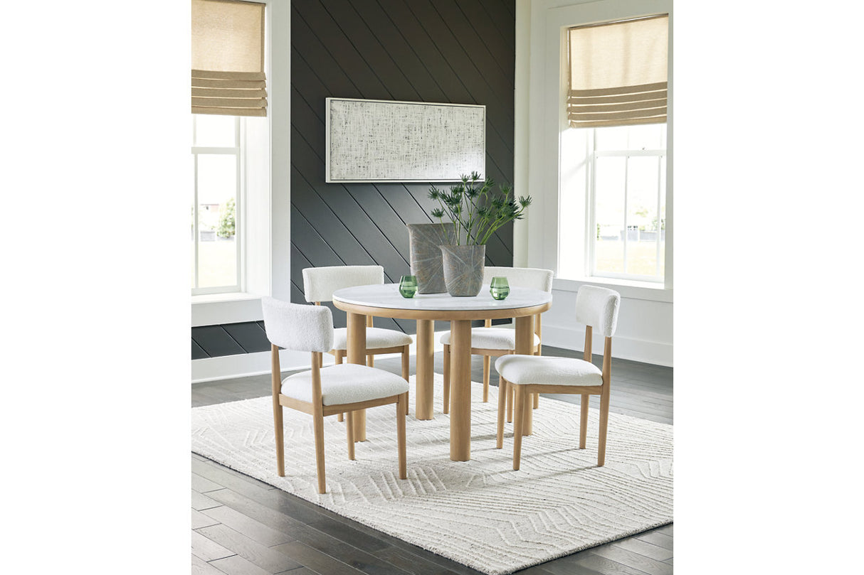 Sawdyn  Dining Table and 4 Chairs -  Ashley - Luna Furniture