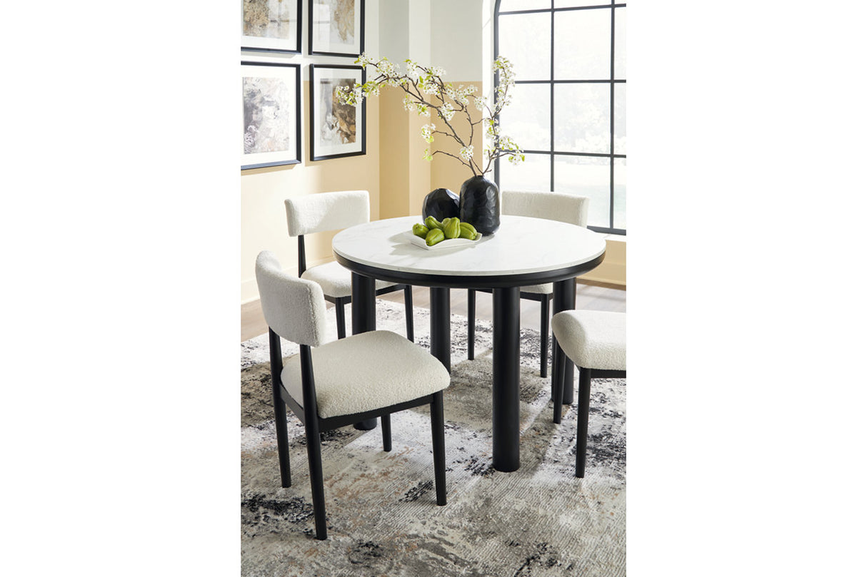 Xandrum  Dining Table and 4 Chairs -  Ashley - Luna Furniture