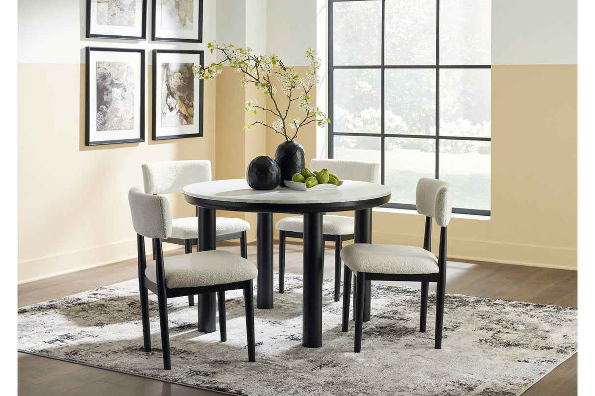 Xandrum  Dining Table and 4 Chairs -  Ashley - Luna Furniture