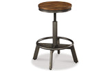 Torjin Brown/Gray Counter Height Dining Table and 2 Barstools -  Ashley - Luna Furniture