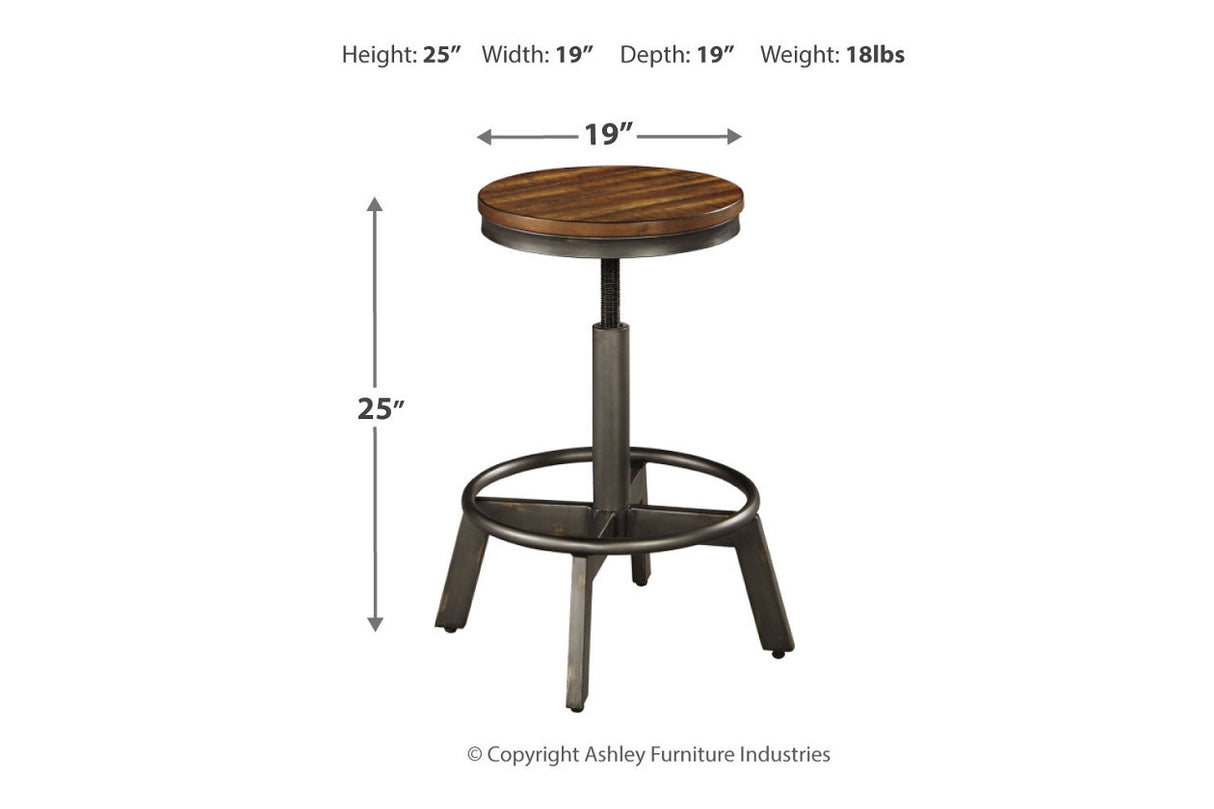 Torjin Brown/Gray Counter Height Dining Table and 2 Barstools -  Ashley - Luna Furniture