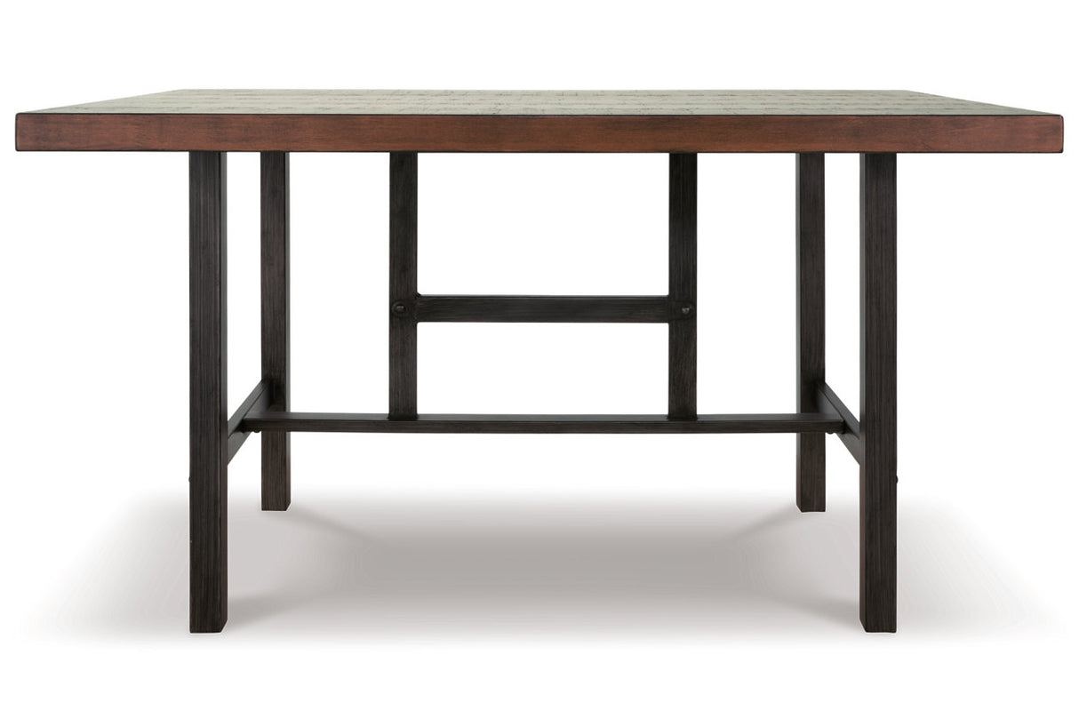 Kavara Medium Brown Counter Height Dining Table with 4 Barstools -  Ashley - Luna Furniture