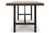 Kavara Medium Brown Counter Height Dining Table with 4 Barstools -  Ashley - Luna Furniture