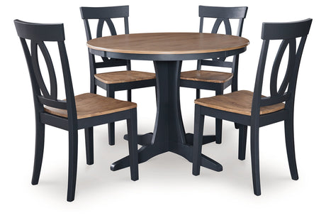 Landocken  Dining Table and 4 Chairs -  Ashley - Luna Furniture