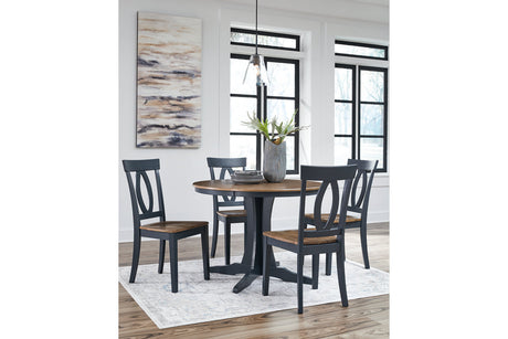 Landocken  Dining Table and 4 Chairs -  Ashley - Luna Furniture