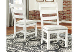 Valebeck Beige/White Dining Table and 6 Chairs -  Ashley - Luna Furniture