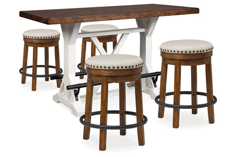 Valebeck Multi Counter Height Table and 4 Stools -  Ashley - Luna Furniture