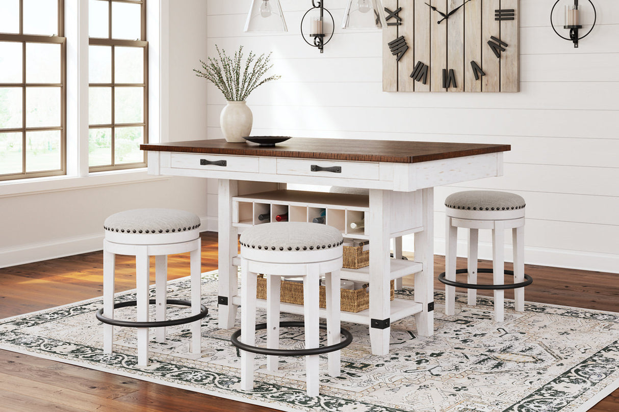 Valebeck Multi Counter Height Dining Table and 4 Barstools -  Ashley - Luna Furniture