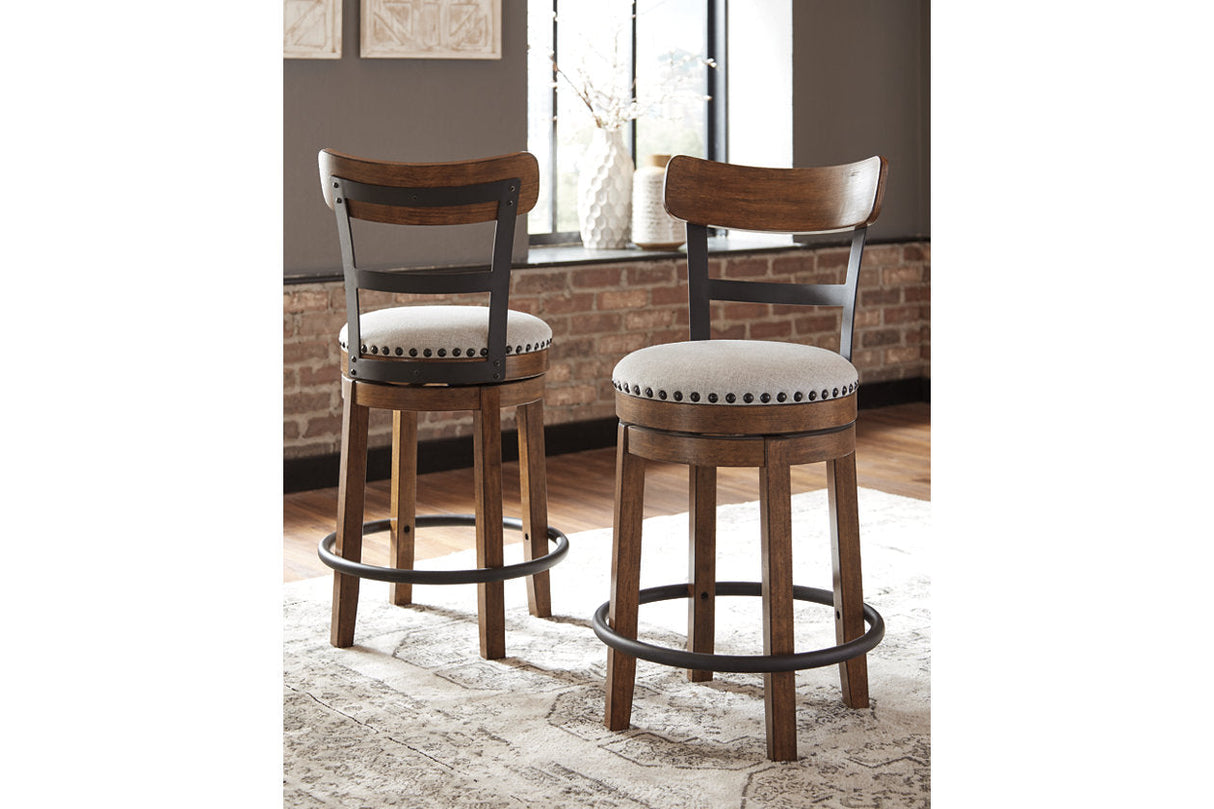 Valebeck Brown Counter Height Dining Table and 4 Barstools -  Ashley - Luna Furniture