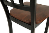 Owingsville Black/Brown Dining Table and 4 Chairs -  Ashley - Luna Furniture