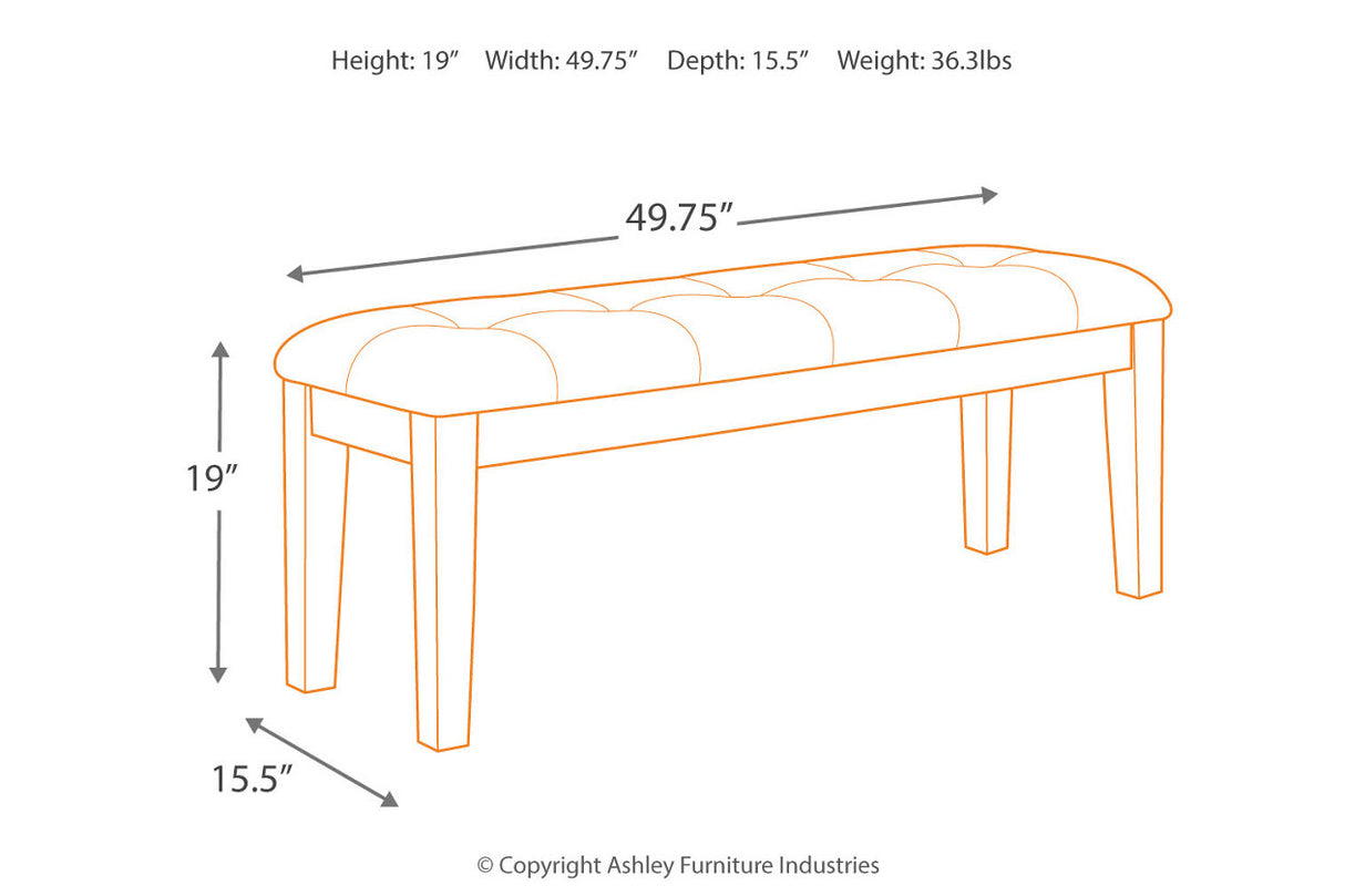 Ralene Medium Brown Dining Table and 2 Chairs and Bench -  Ashley - Luna Furniture