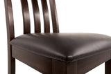 Haddigan Dark Brown Dining Table and 4 Chairs -  Ashley - Luna Furniture