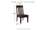 Haddigan Dark Brown Dining Table with 4 Chairs and Bench -  Ashley - Luna Furniture