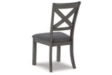 Myshanna Gray Dining Table and 6 Chairs -  Ashley - Luna Furniture