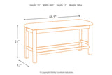 Moriville Grayish Brown Counter Height Dining Table with 4 Barstools and Bench -  Ashley - Luna Furniture