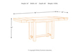 Moriville Beige Counter Height Dining Table and 6 Barstools -  Ashley - Luna Furniture