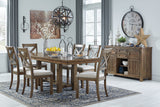 Moriville Beige Dining Table and 6 Chairs -  Ashley - Luna Furniture