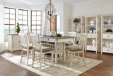 Bolanburg Two-tone Counter Height Dining Table and 4 Barstools with Display Cabinet -  Ashley - Luna Furniture