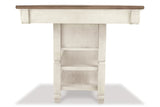 Bolanburg Two-tone Counter Height Dining Table with 6 Barstools -  Ashley - Luna Furniture