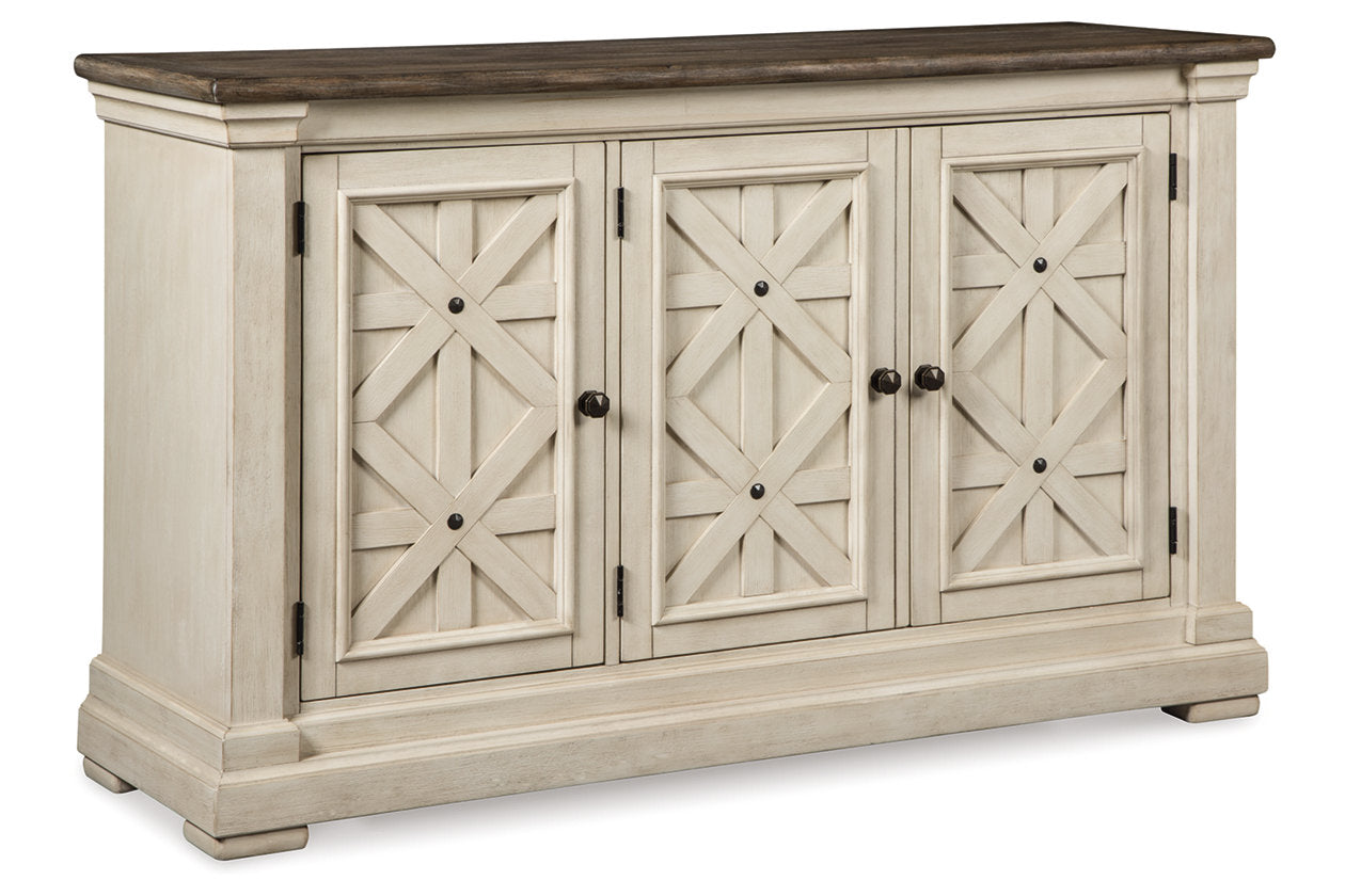Bolanburg Antique White Counter Height Dining Table 4 Barstools Benc Luna Furniture