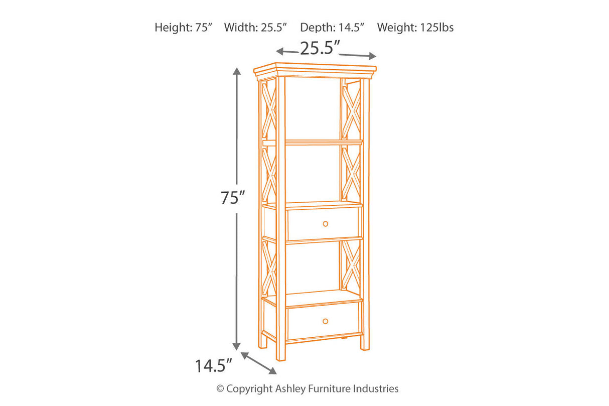 Bolanburg Two-tone Counter Height Dining Table and 4 Barstools with Display Cabinet -  Ashley - Luna Furniture