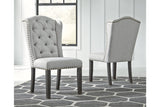 Jeanette Black Dining Table with 4 Chairs -  Ashley - Luna Furniture