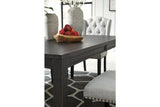 Jeanette Black Dining Table with 4 Chairs -  Ashley - Luna Furniture