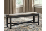 Tyler Creek Black/Grayish Brown Dining Table and 4 Chairs with Bench -  Ashley - Luna Furniture