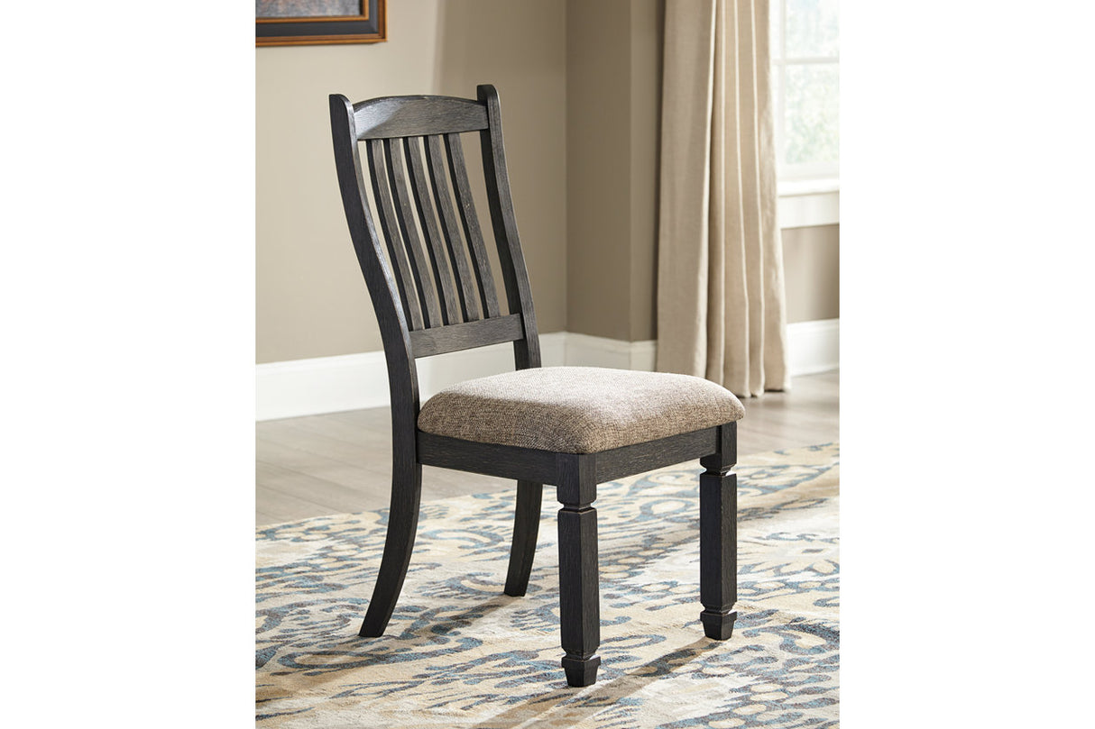 Tyler Creek Black/Grayish Brown Dining Table and 4 Chairs -  Ashley - Luna Furniture