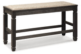 Tyler Creek Black/Gray Counter Height Dining Table and 4 Barstools and Bench -  Ashley - Luna Furniture